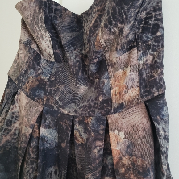 Luca couture Strapless mini strapless dress large - Picture 3 of 4